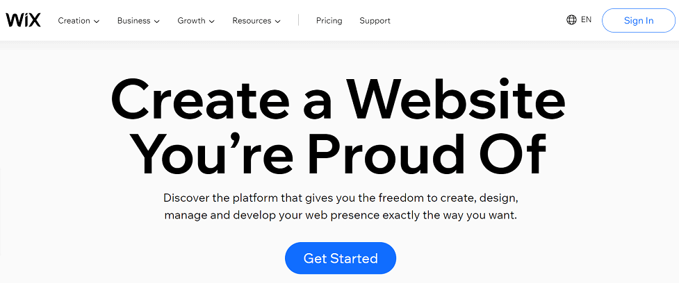 Wix website builder